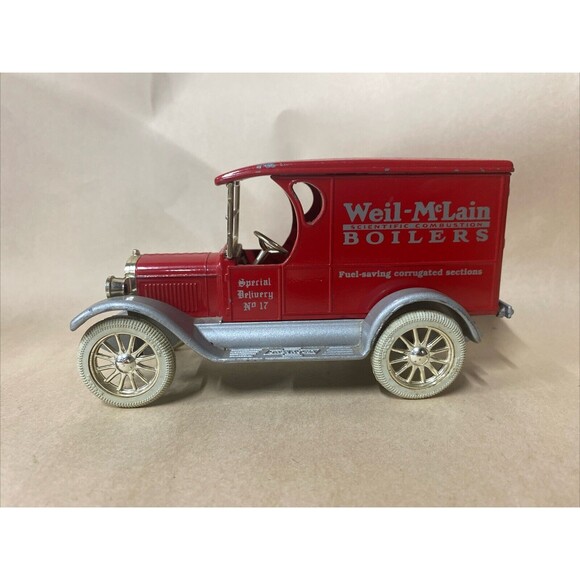 VTG ERTL DIECAST 1923 CHEVROLET DELIVERY VAN‎ BANK- WEIL-McLain - Picture 1 of 10